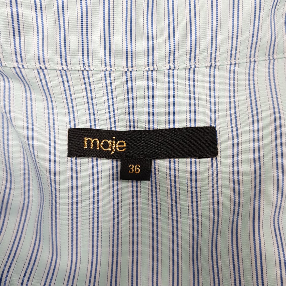 마쥬 스트라이프 셔츠 원피스 36사이즈 상품이미지6