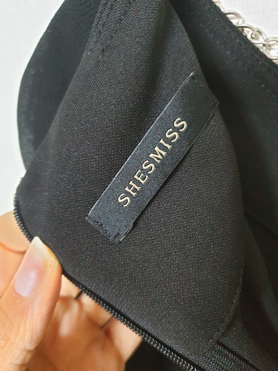 쉬즈미스 핏좋은 하객룩 미니원피스 55 블랙 상품이미지6