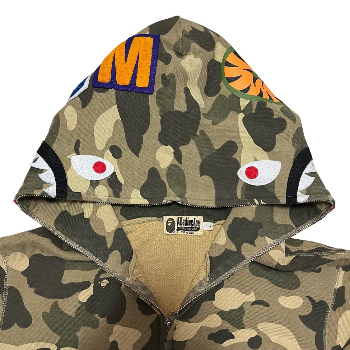 베이프 데저트 샤크 카모 후드집업 상품이미지6