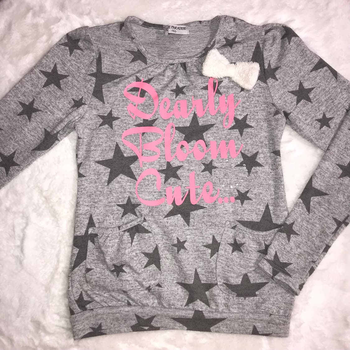 별 패턴 롱슬리브 일본빈티지 스윙잉서울 니혼진 너드 무채색 갸루 하구미 상품이미지1