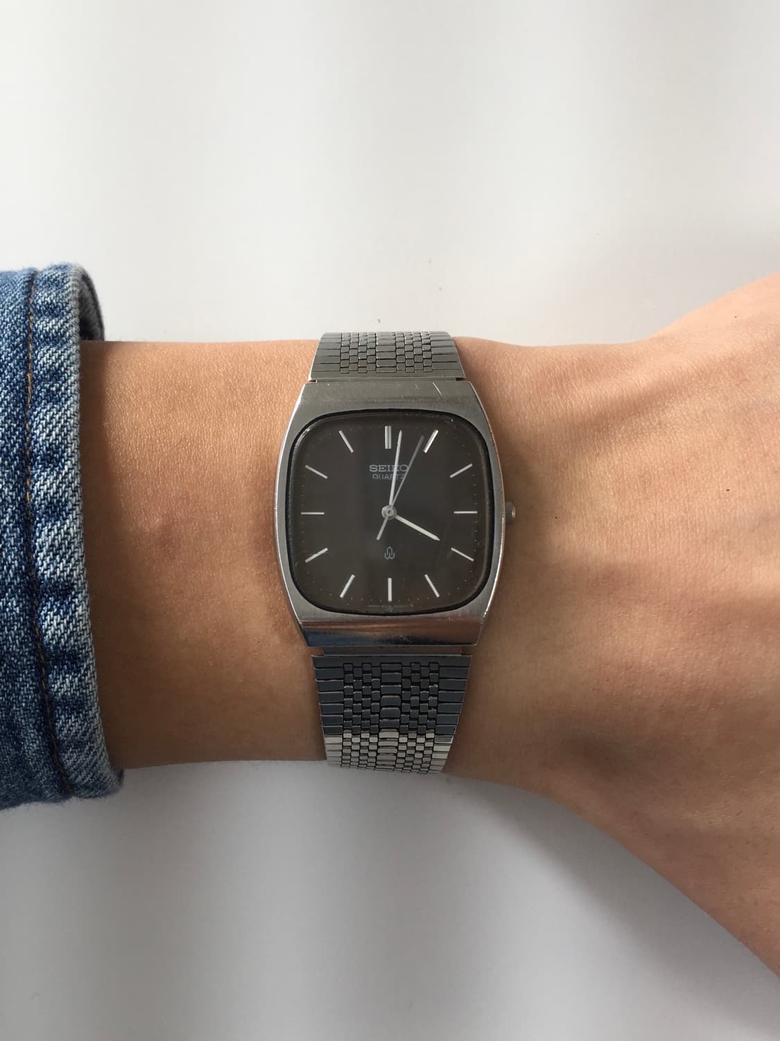 80s seiko brown dial square quartz 상품이미지3