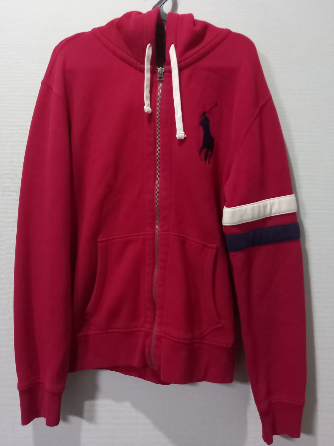 폴로 POLO 빅포니 레드 후드집업 100/L 상품이미지1