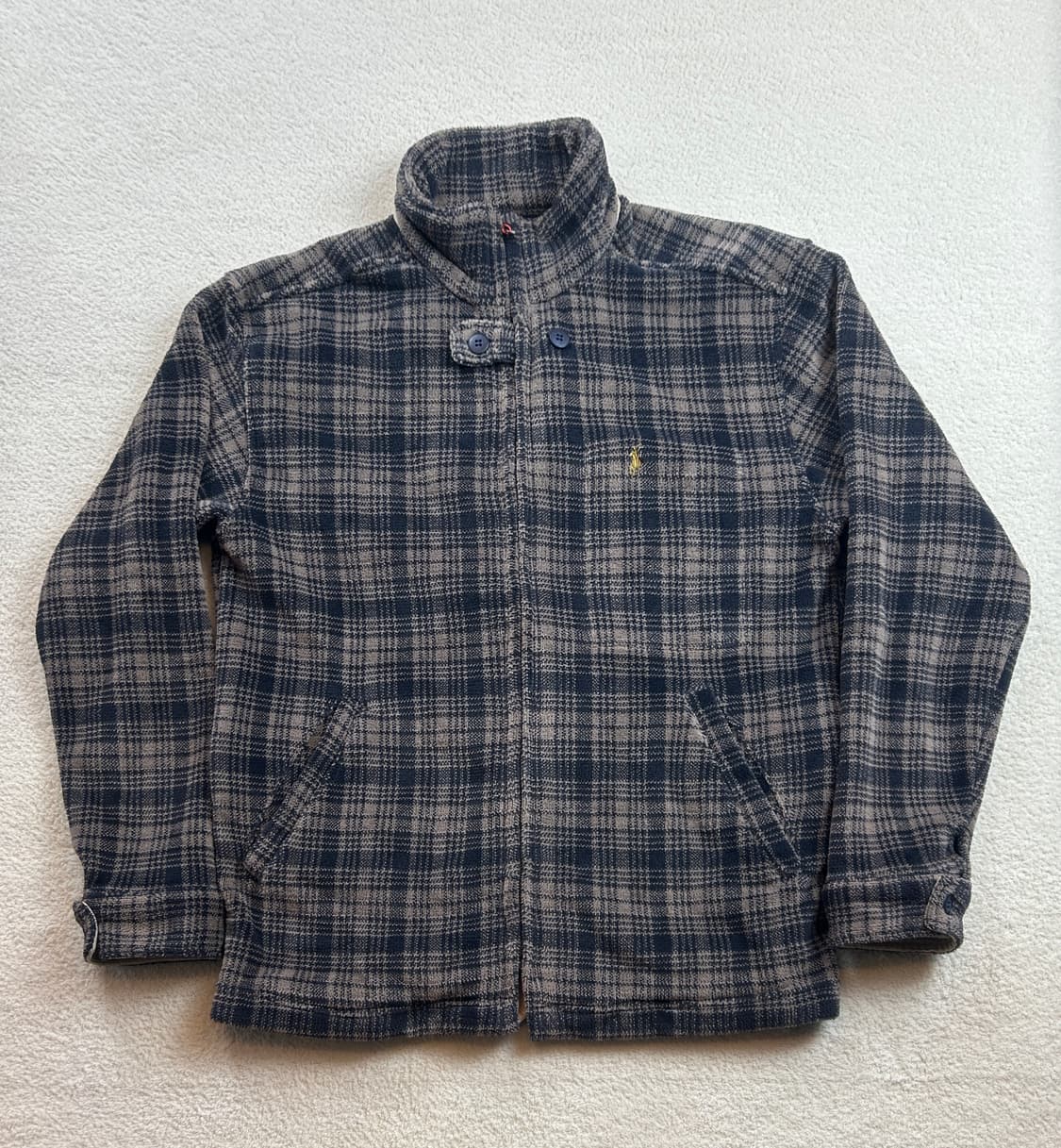 폴로 체크후리스 자켓 상품이미지1