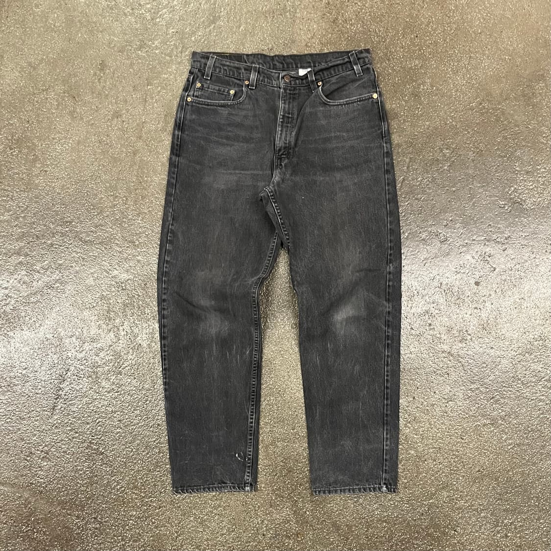 90s USA 리바이스550 블랙진 (35“) 상품이미지4