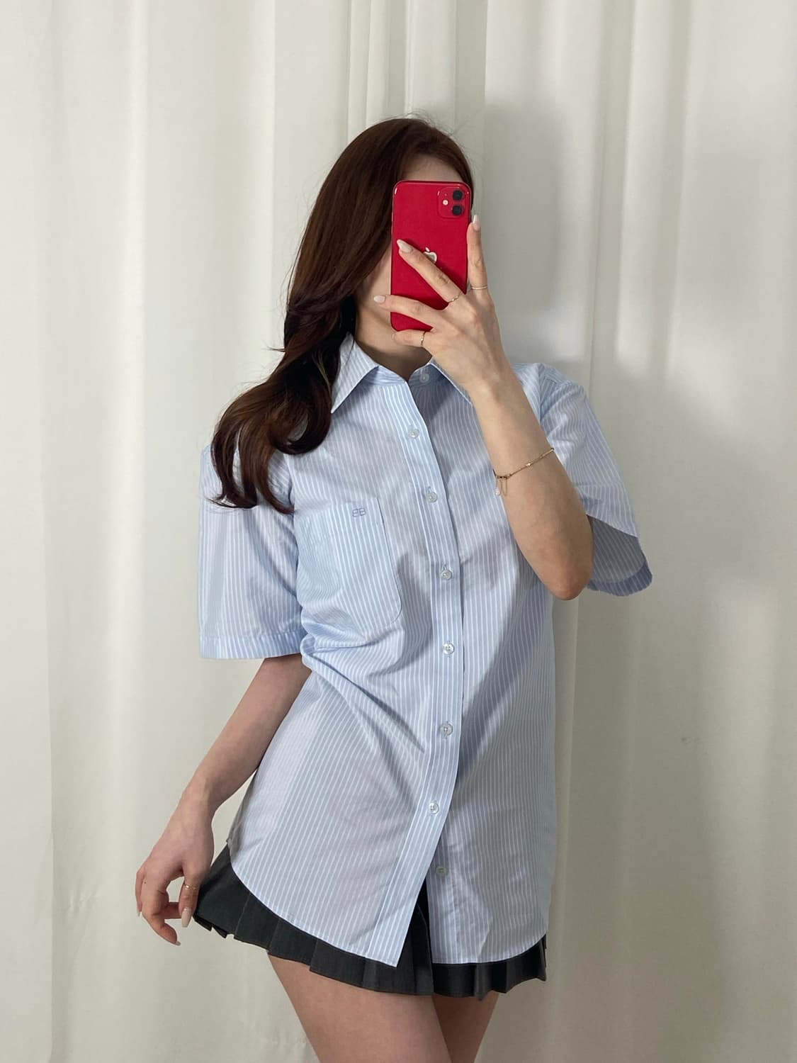 발렌시아가 BB로고 셔츠 상품이미지2