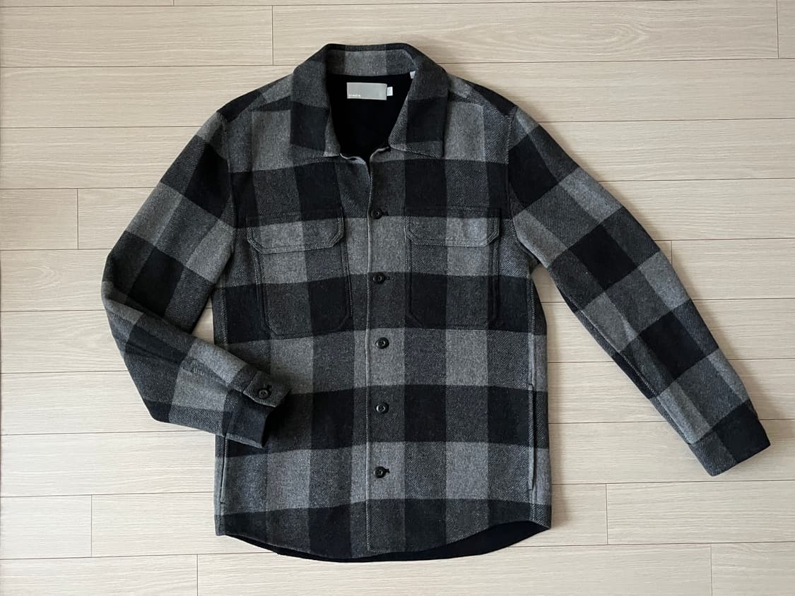 (Man) Vince 빈스 체크 울 셔츠 자켓 상품이미지1