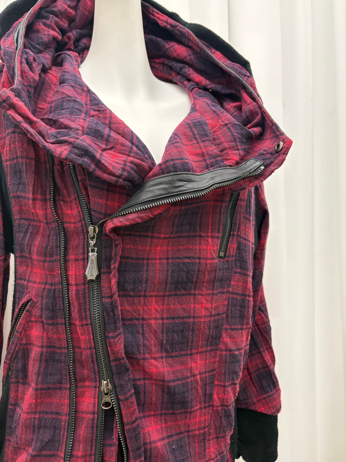 펑크 체크 후드집업 상품이미지4