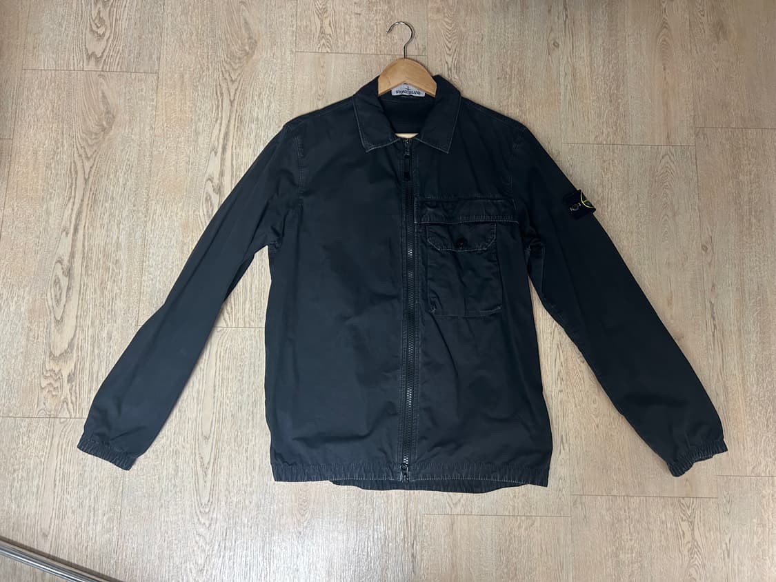 스톤 아일랜드 117WN 올드이펙트 오버셔츠 블랙 - 21SS 상품이미지1