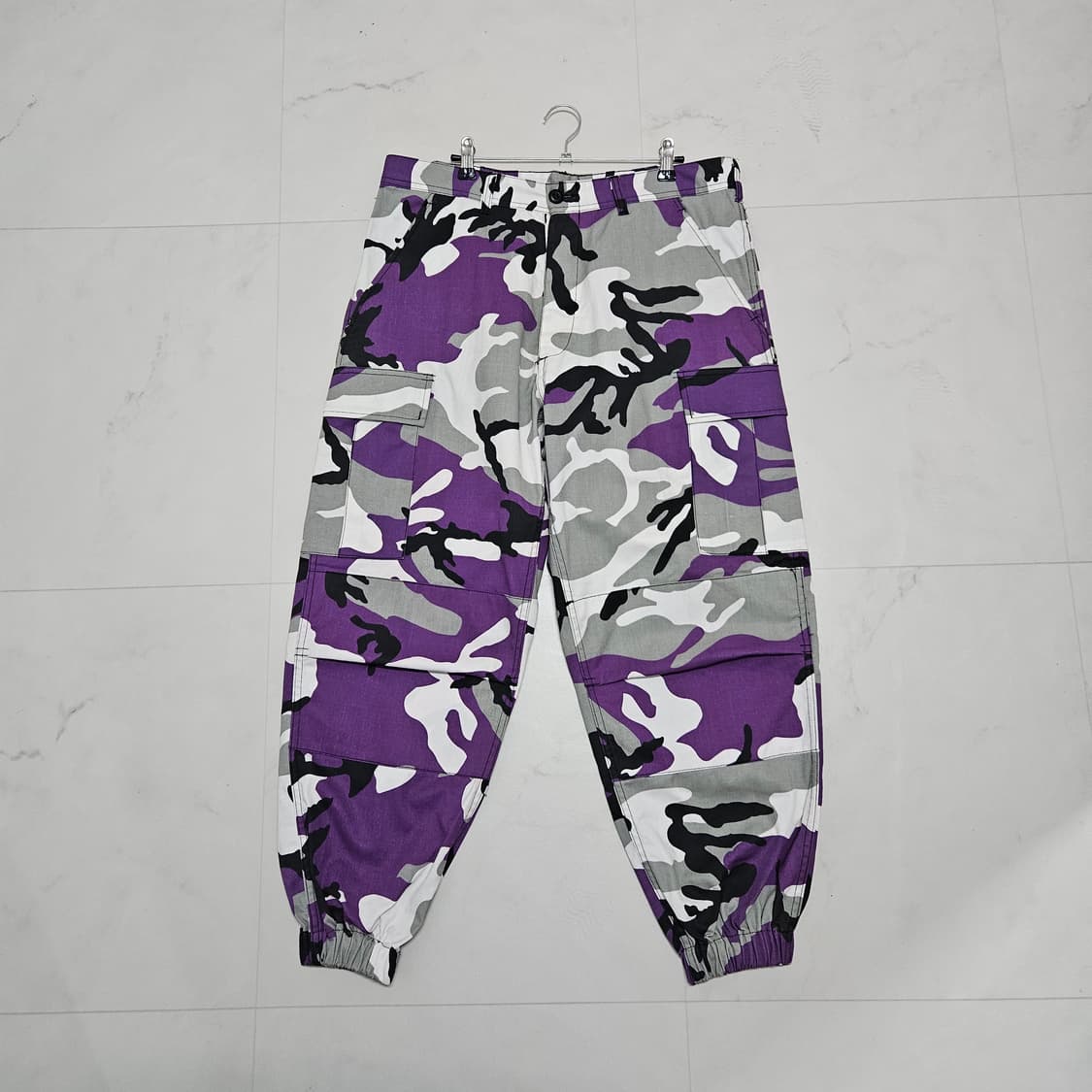 로스코 퍼플 카모 카고 조거팬츠 M 상품이미지1