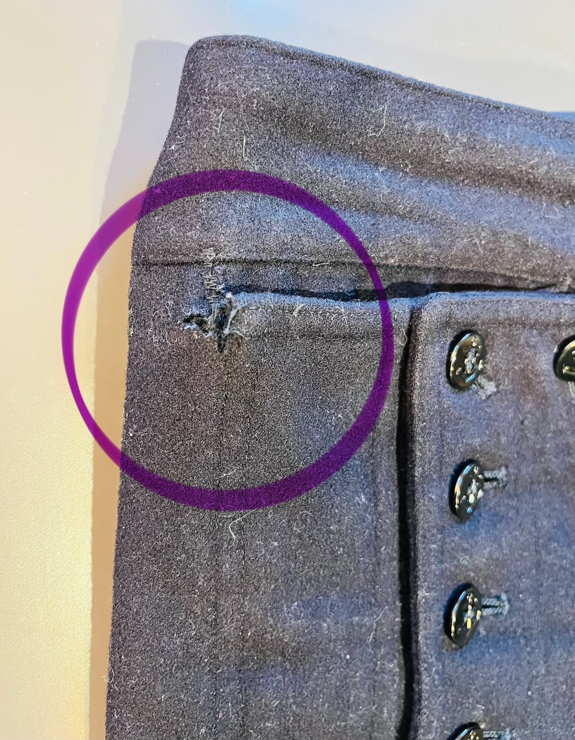 미 해군 세일러 울 팬츠 (1966년 실지급) 상품이미지4