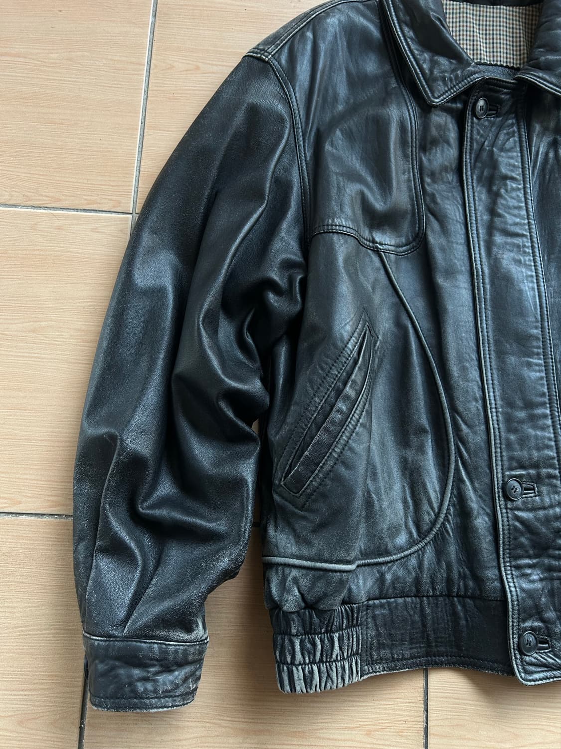 90,00’s 발리 양가죽 봄버자켓 상품이미지3