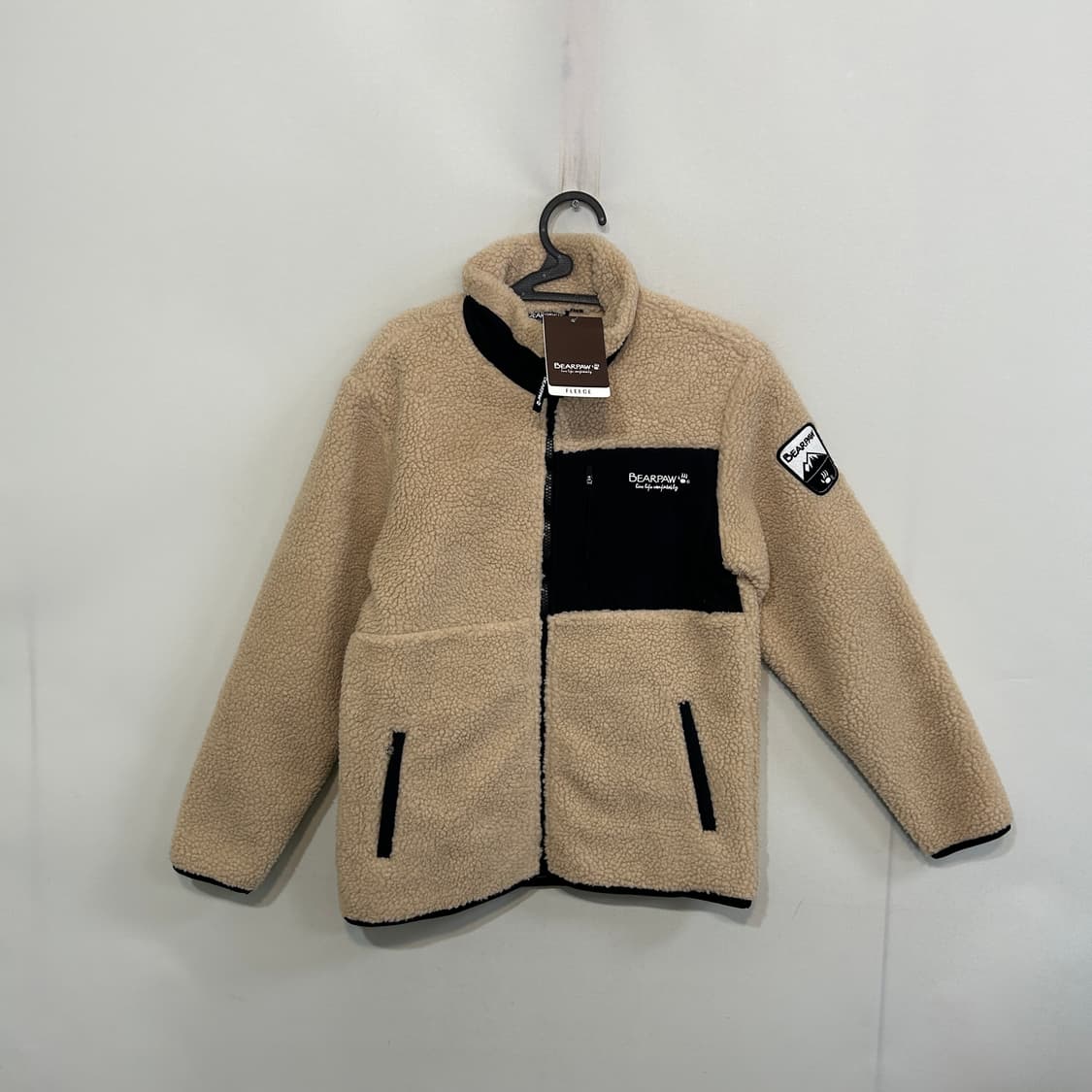 베어파우 여성 베이지 플리스 자켓 90 새상품 상품이미지1