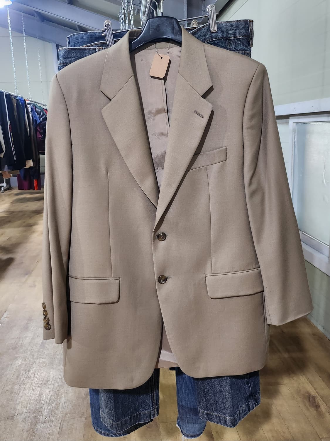 로렌 랄프로렌 베이지 클래식 블레이저 자켓 L 상품이미지6