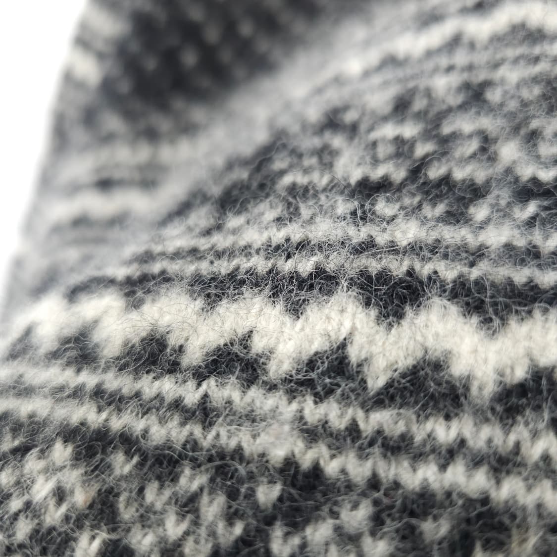 모 100% 블랙 노르딕 니트 상품이미지7