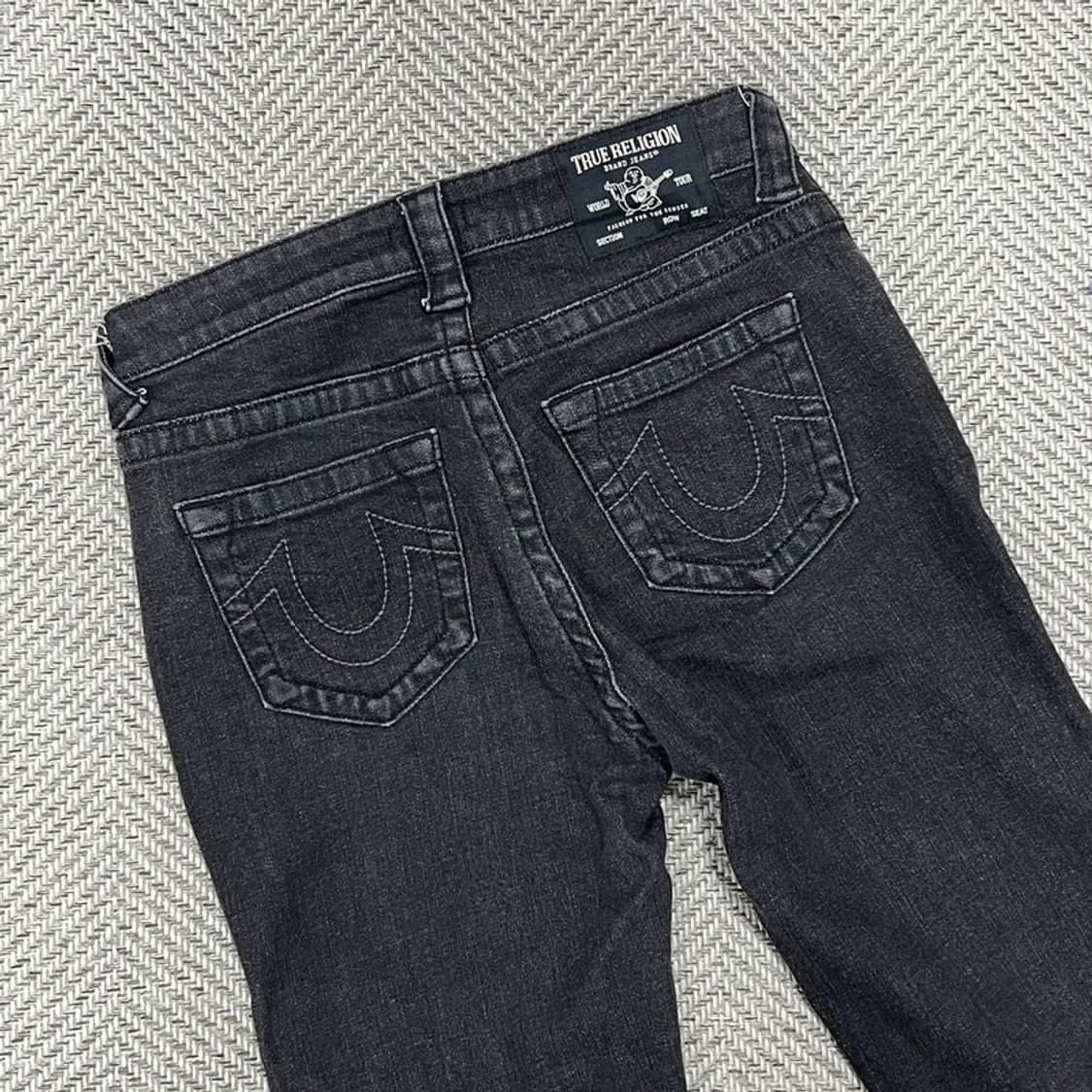 트루릴리전 흑청 로우라이즈 팬츠 v0741 상품이미지4