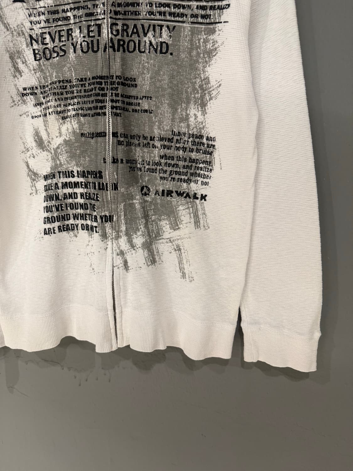 Airwalk grunge printing hood zip-up 상품이미지7