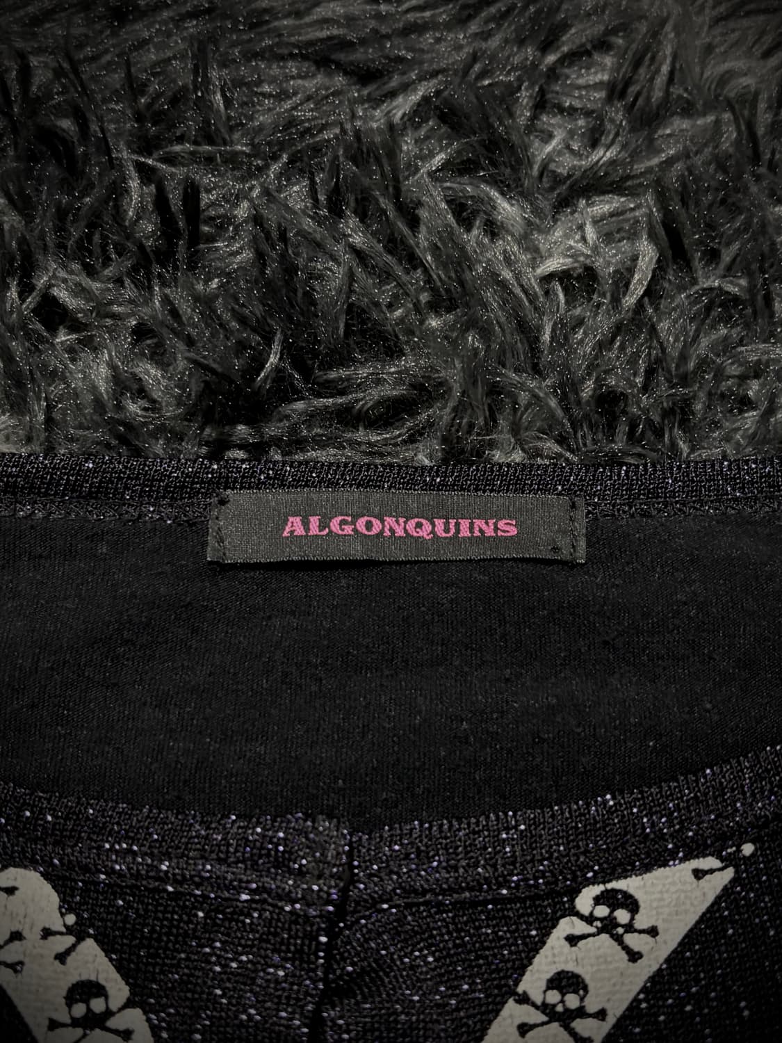 Algonquins 글리터 스컬 패턴 타이 프린팅 레이어드 롱슬리브 상품이미지9