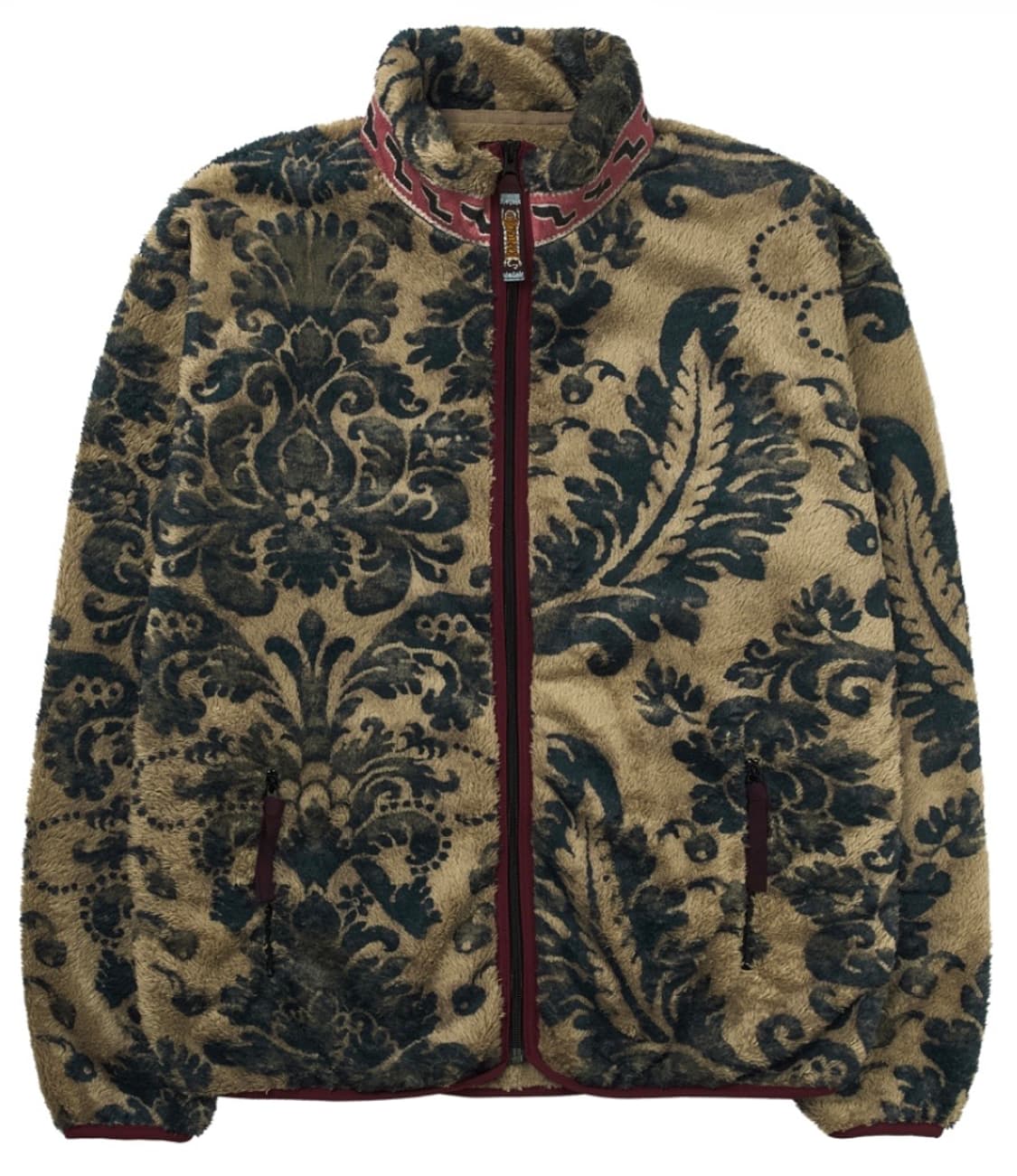 캐피탈 다마스크 패턴 마리아 플리스 집 블루종 베이지 상품이미지2