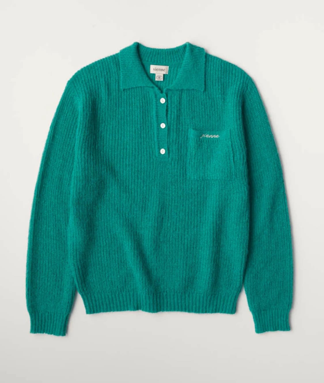 SIENNE Symbol mint knit 시엔느 니트 상품이미지1