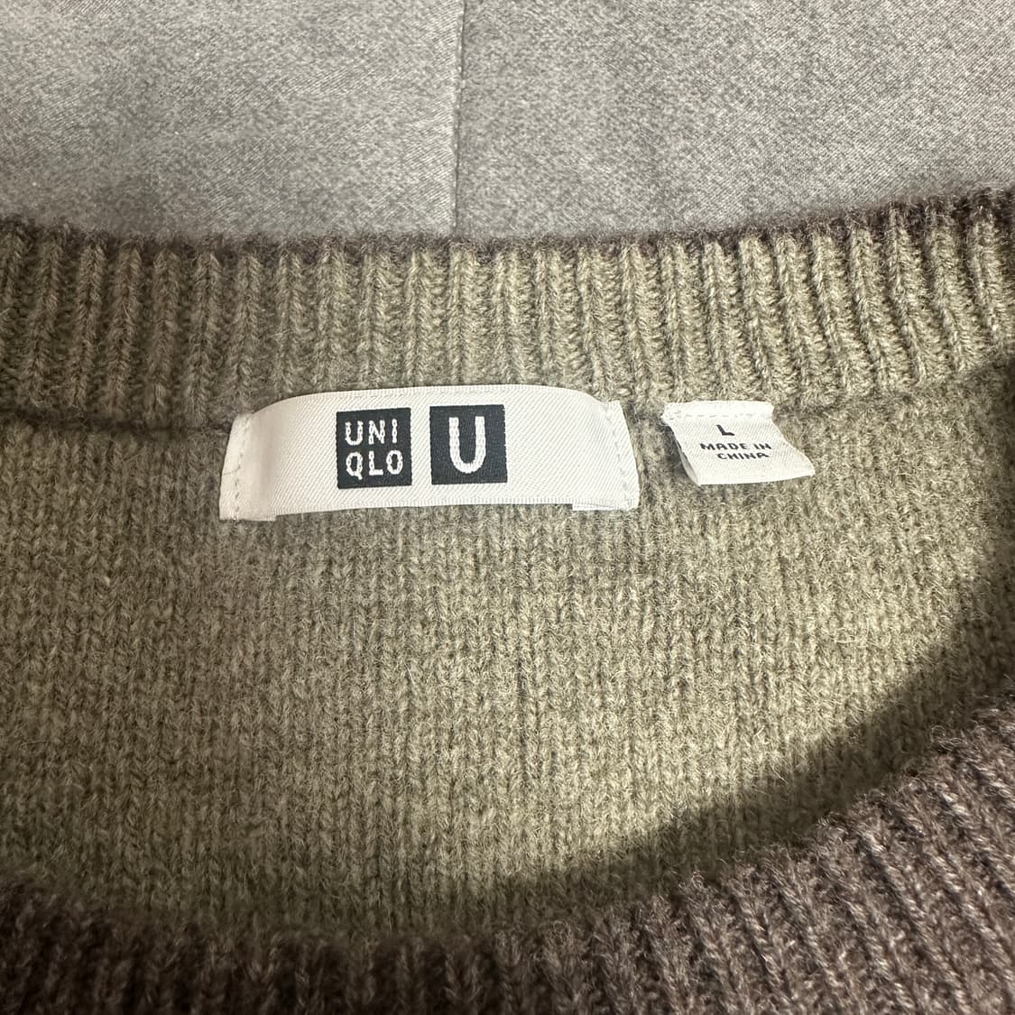 유니클로 u라인 브라운 니트 L 상품이미지3