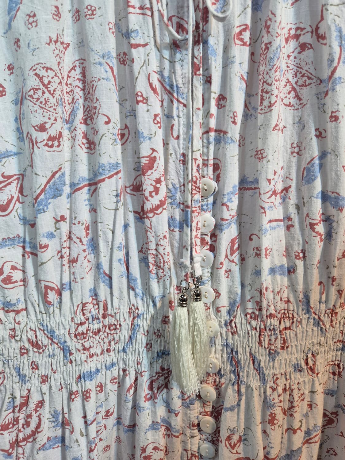 플라워 패턴 롱 원피스 55 66 상품이미지4