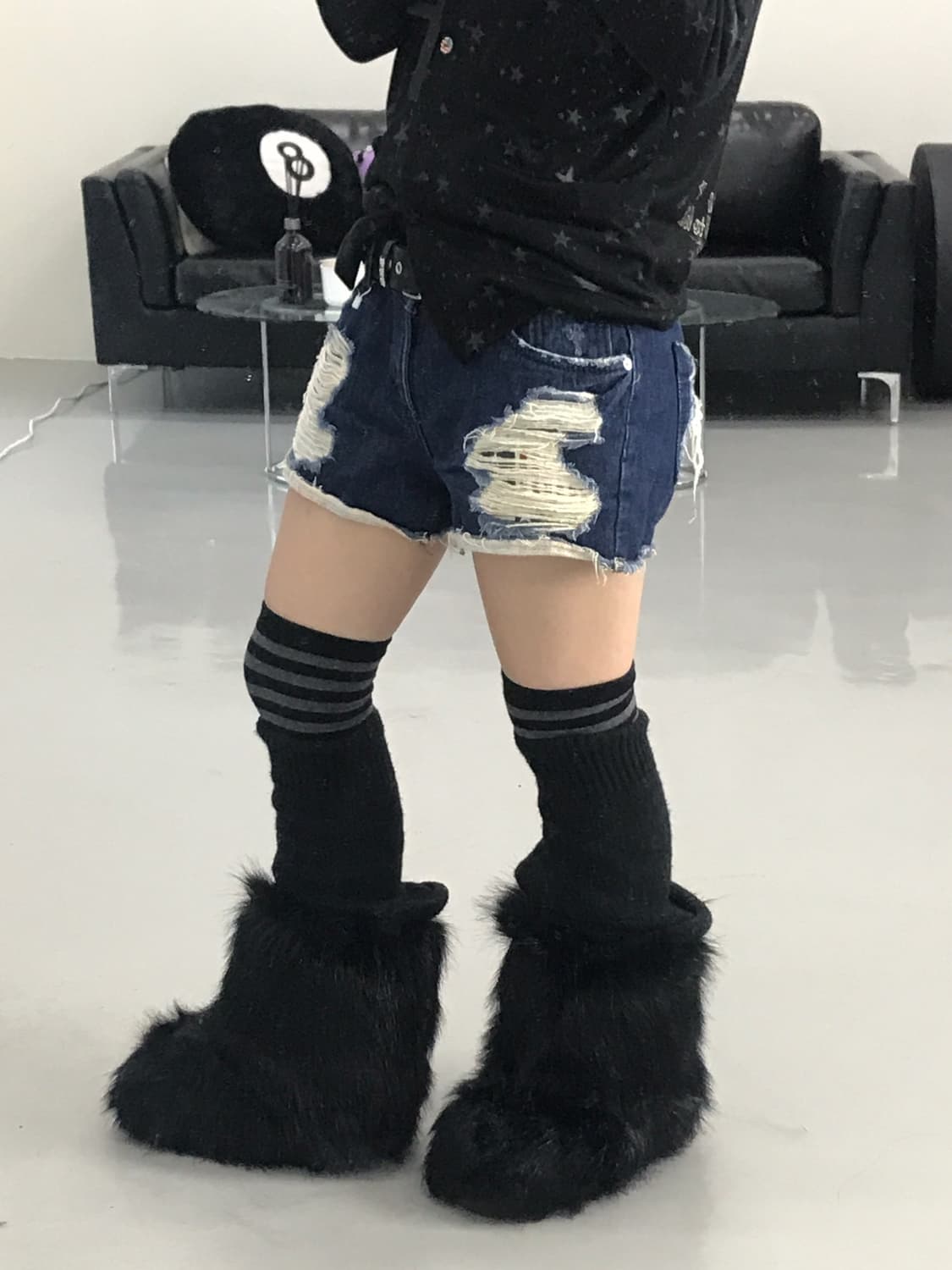 Vintage Detail Denim Shorts 상품이미지2
