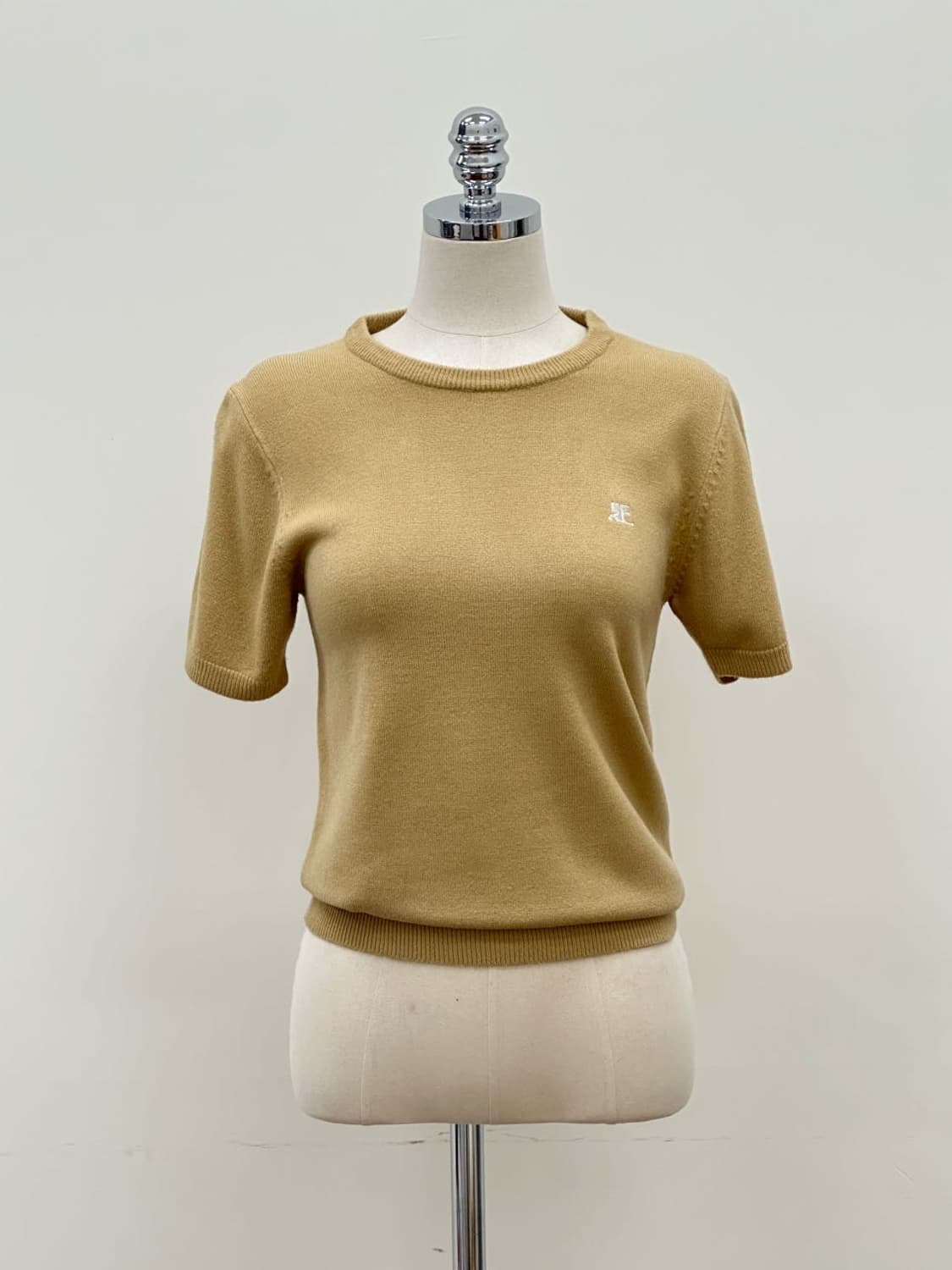 courreges / 꾸레쥬 베이지 반팔 니트   상품이미지9