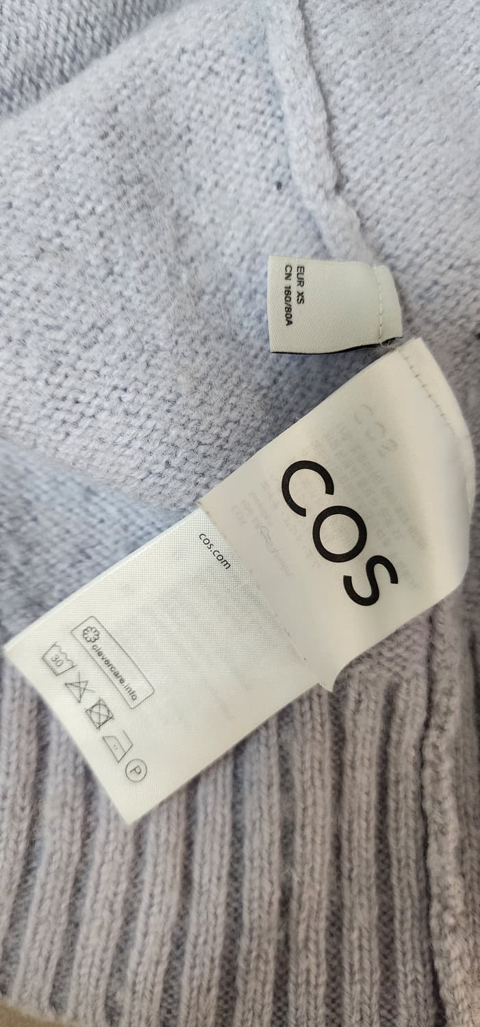 코스 울 100니트 xs 라벤더 색상 상품이미지4