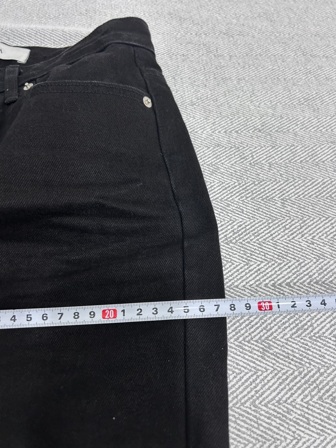 [S] 노티아 NOTIA 부츠컷 블랙 데님팬츠 청바지 여성 S사이즈 상품이미지10