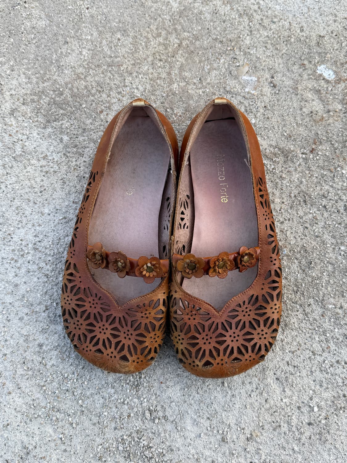 일본빈티지 모리걸 꽃장식 플랫슈즈 상품이미지2