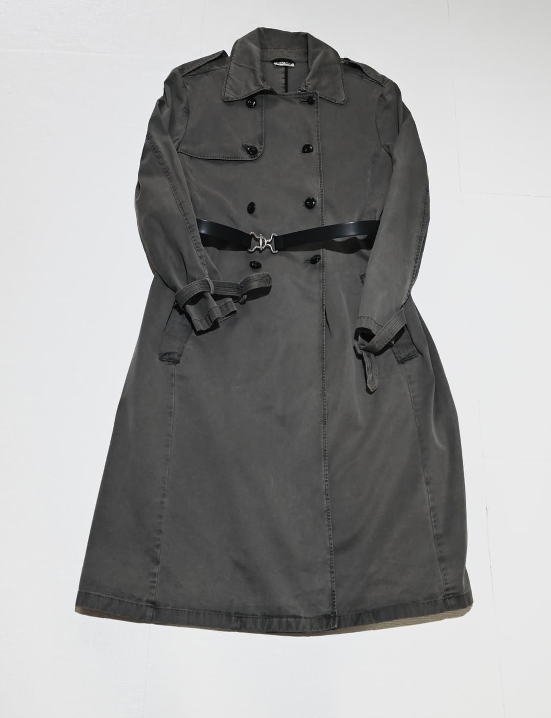 miu miu 2000s washed cotton coat 상품이미지3