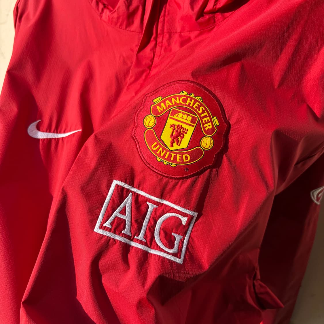 나이키 07-08 맨유 레드컬러 바람막이 자켓 상품이미지3