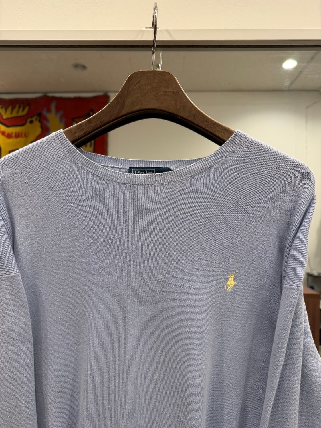 Polo RL 폴로 랄프로렌 PIMA COTTON 니트 (blue) 상품이미지3