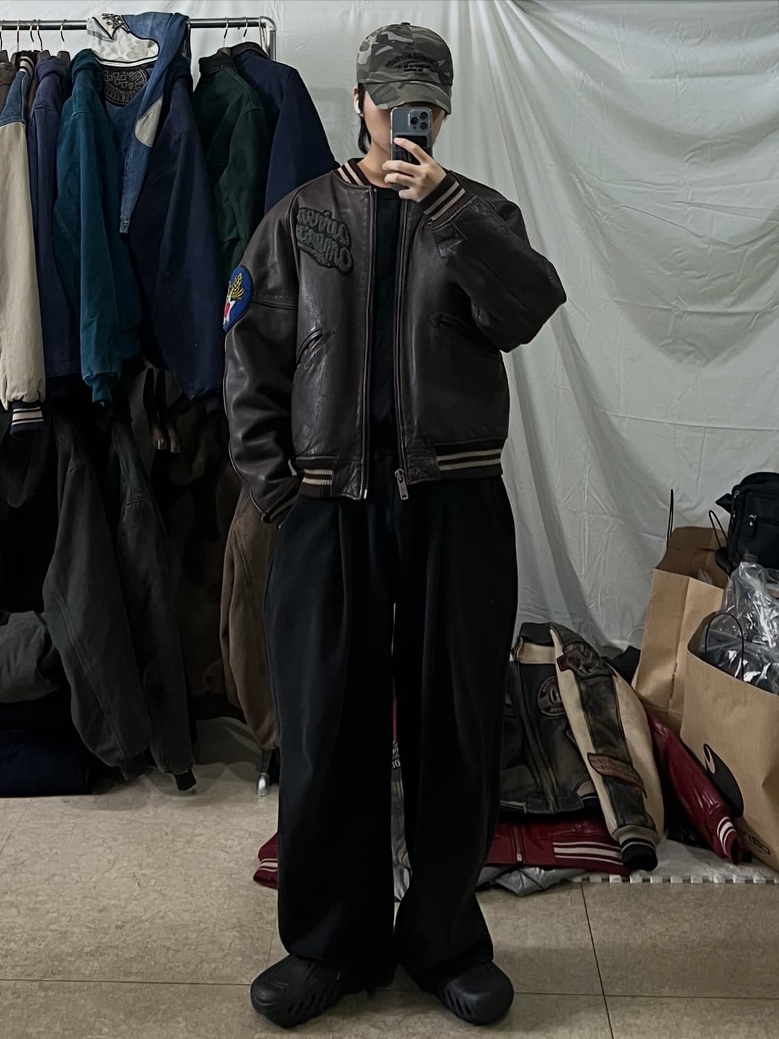 아비렉스 트랙필드 가죽자켓 상품이미지3