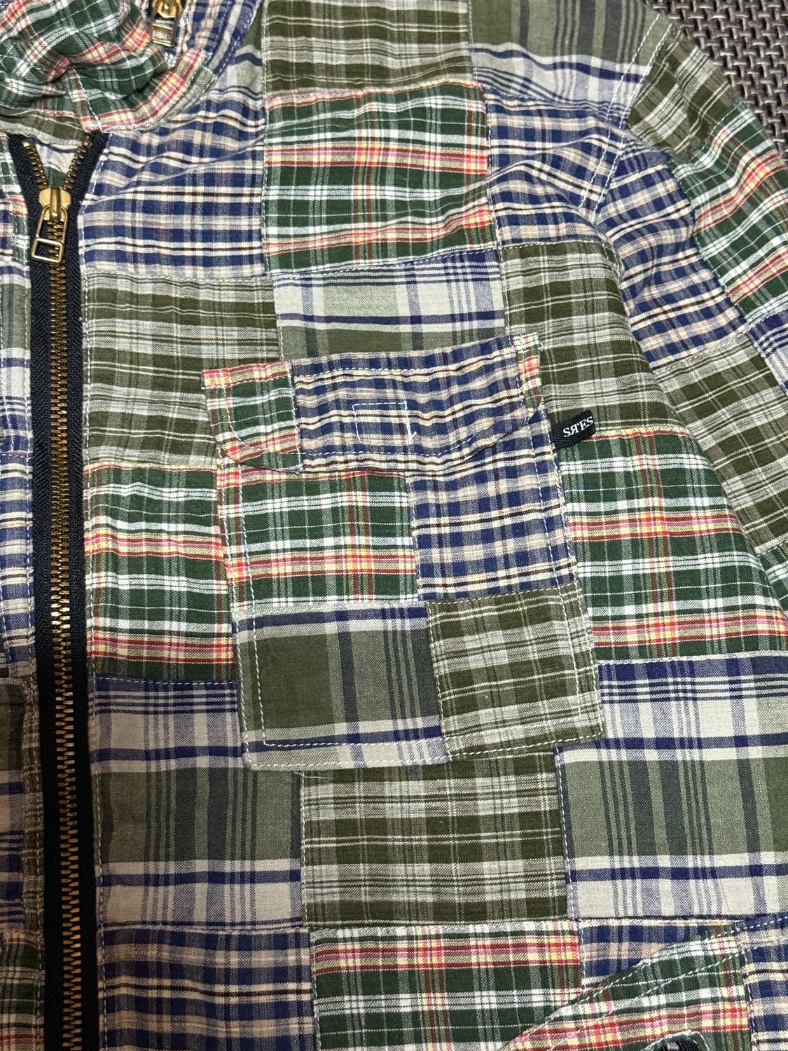 Project Srs by SRES Japan 패치워크 마드라스 자켓 상품이미지5