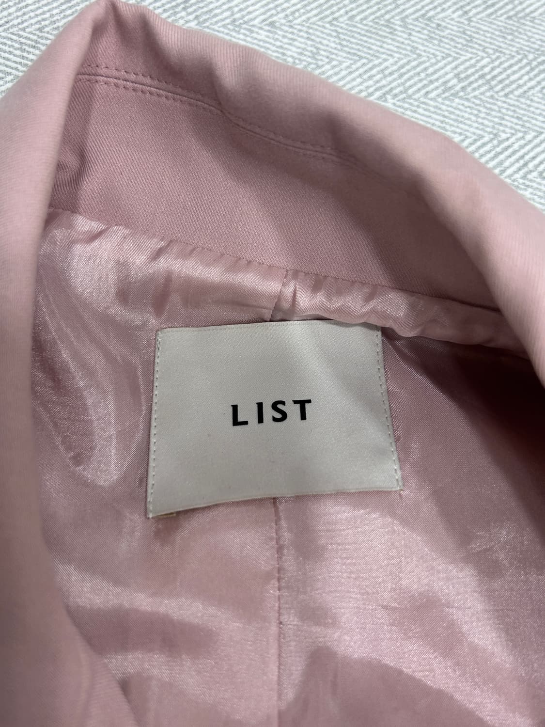 리스트 LIST 연핑크 트렌치코트 55 상품이미지8