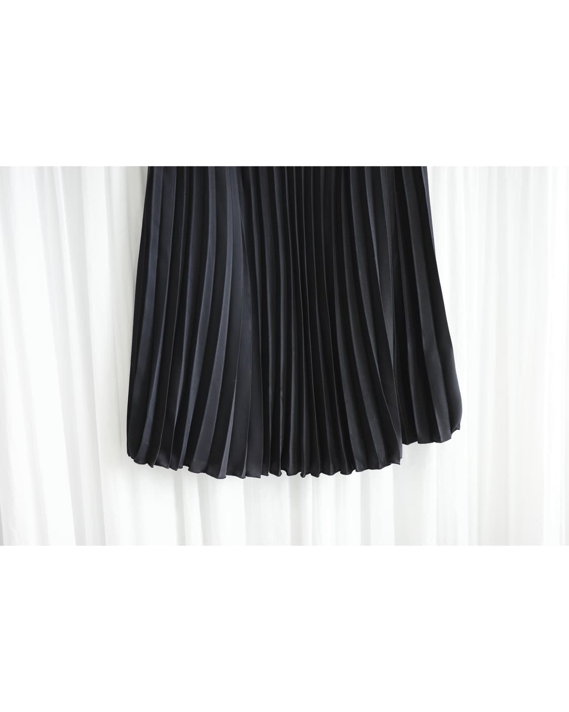 Pleats black skirt 상품이미지3