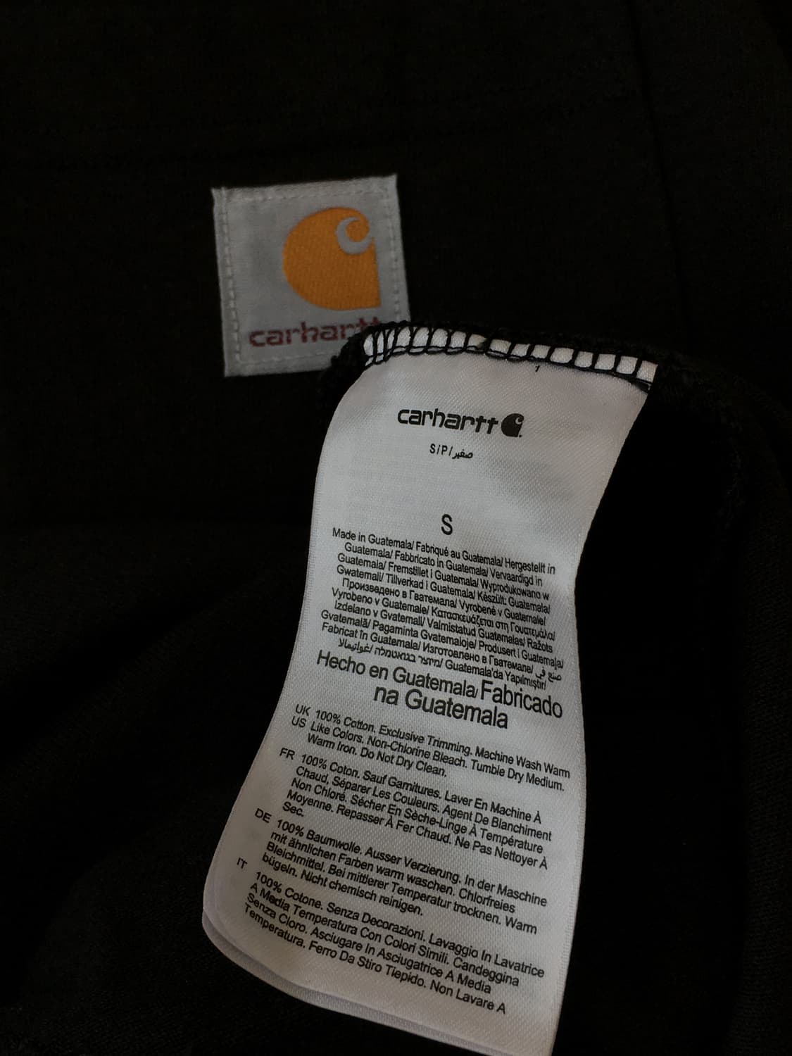 Carhartt 칼하트 블랙 티셔츠 상품이미지8