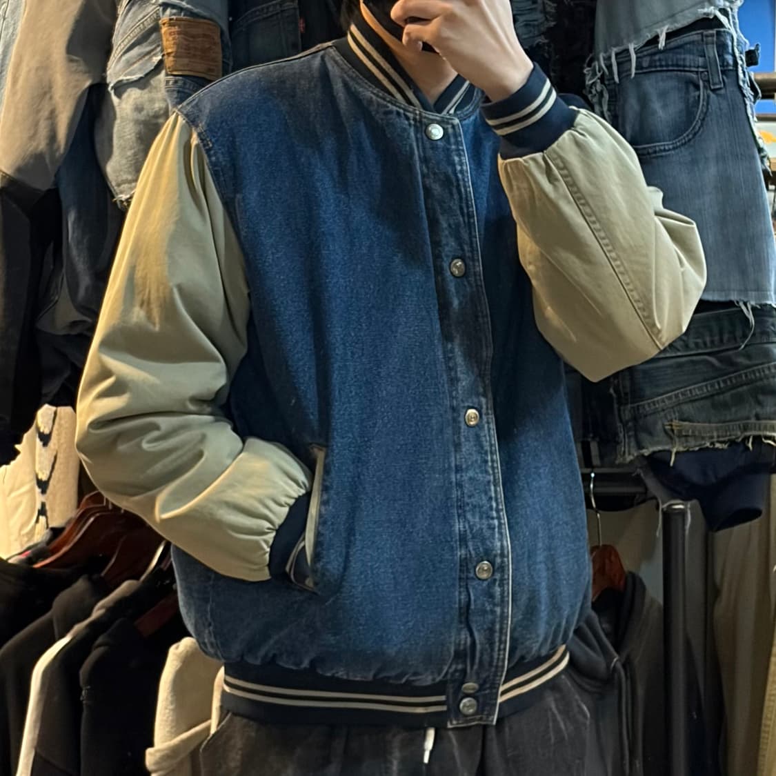 [NO.9] VTG 데님 바시티 자켓 상품이미지4