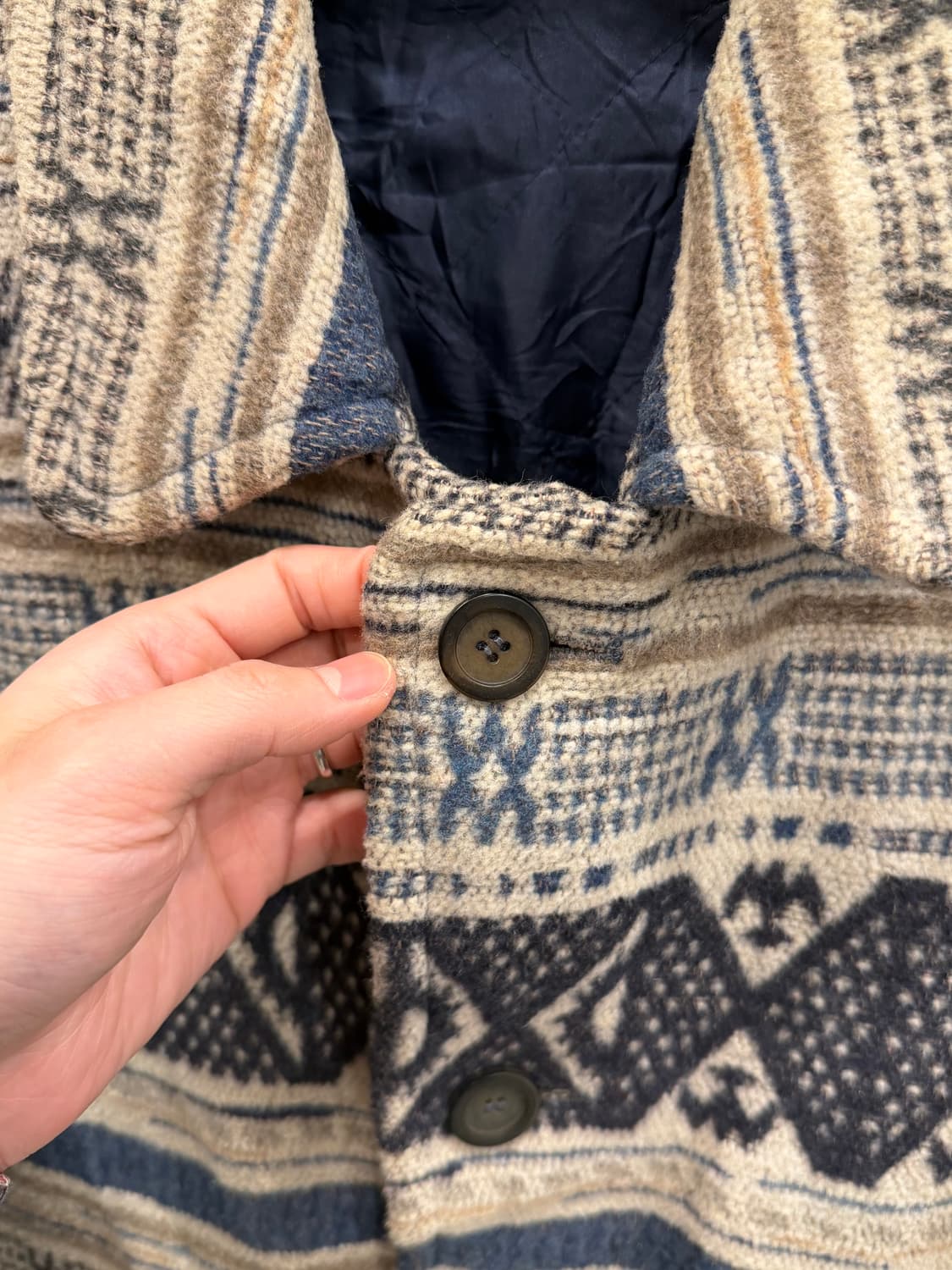 00s Vtg 빈티지 에스닉 울 자켓 상품이미지3