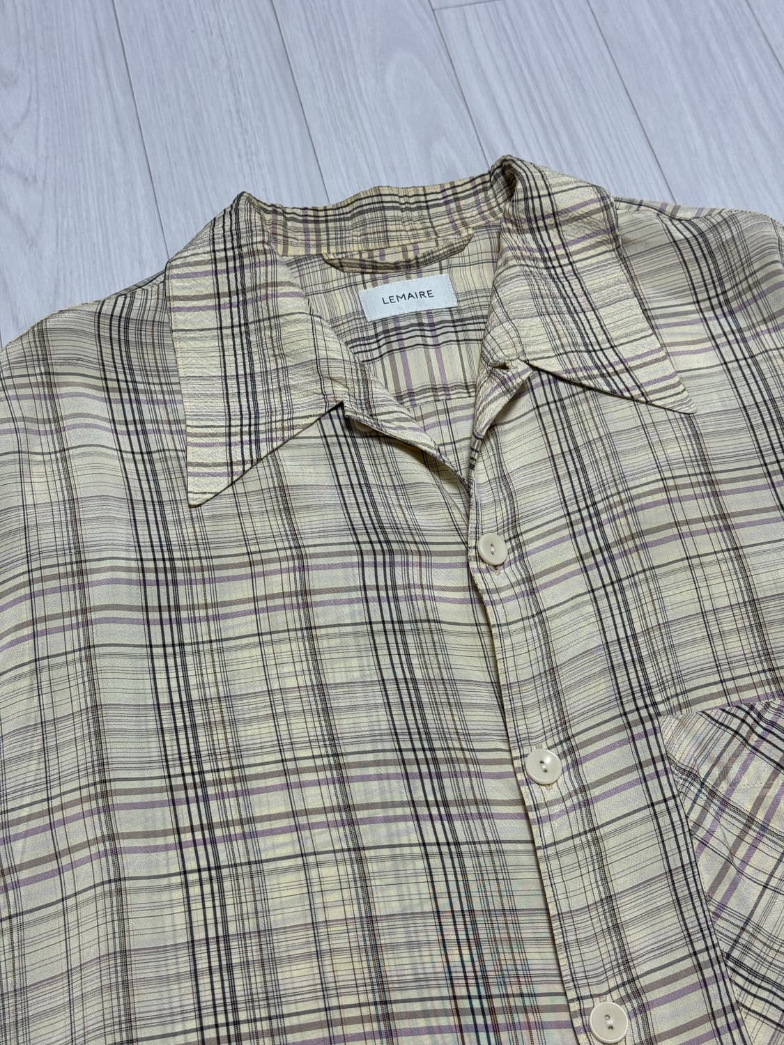 르메르 컨버터블 체크셔츠 48 상품이미지4