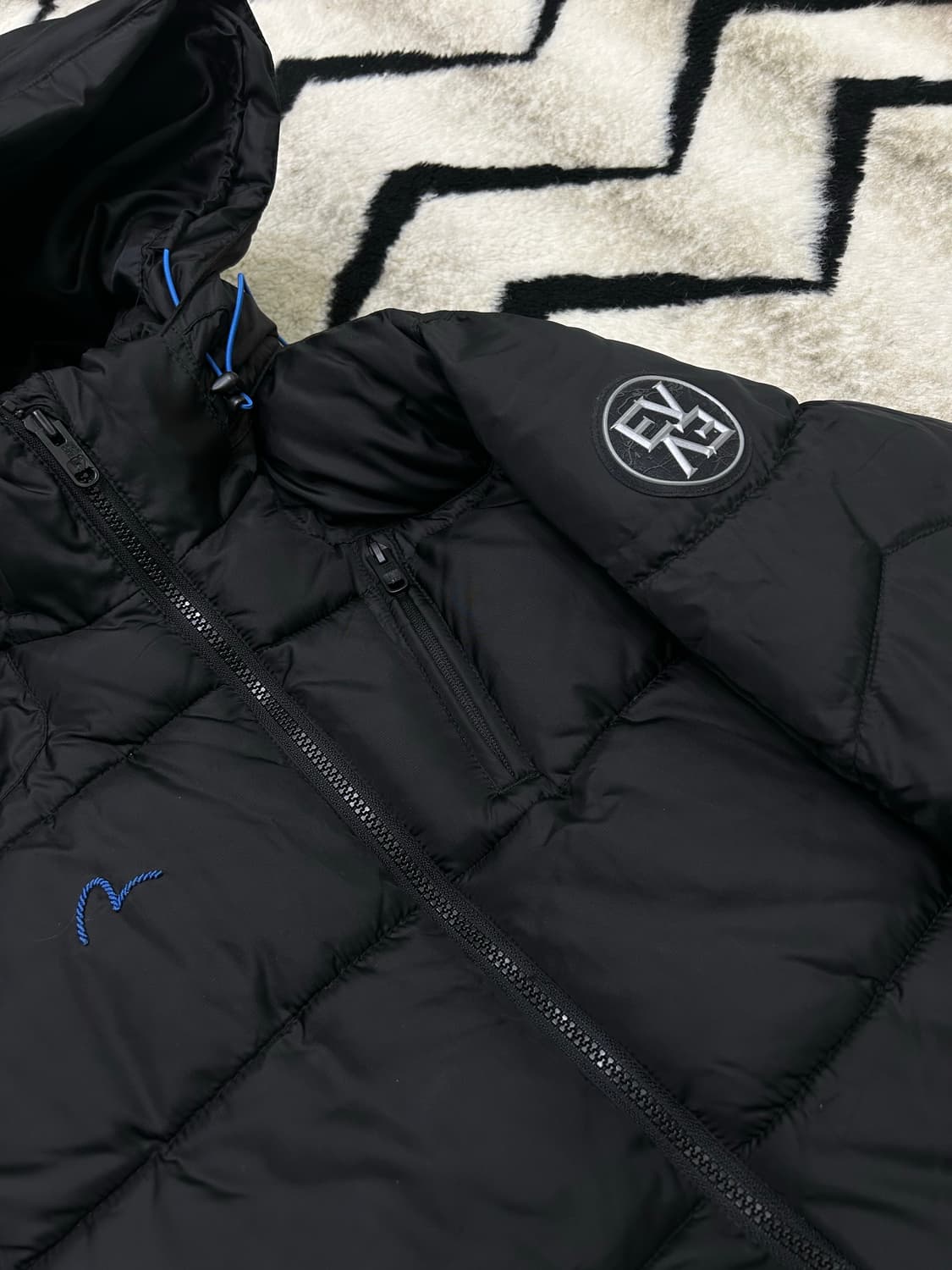 [여성L]에비수 후드 패딩/블랙 상품이미지1