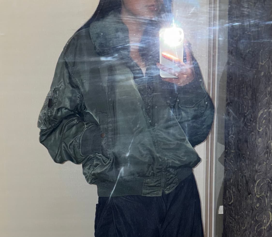 카키 퍼 항공점퍼 상품이미지1