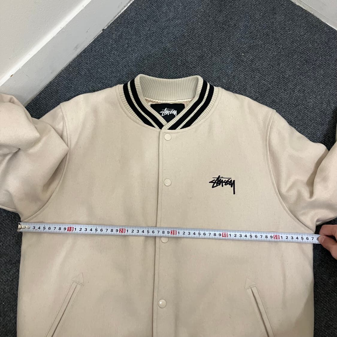 N186 스투시 35주년 트라이브 바시티 스타디움 자켓 상품이미지7