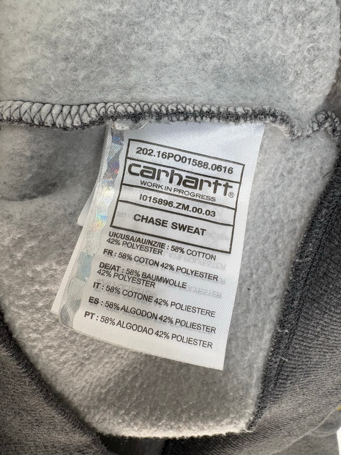  [2XL]CARHARTT 그레이 후드맨투맨   상품이미지7