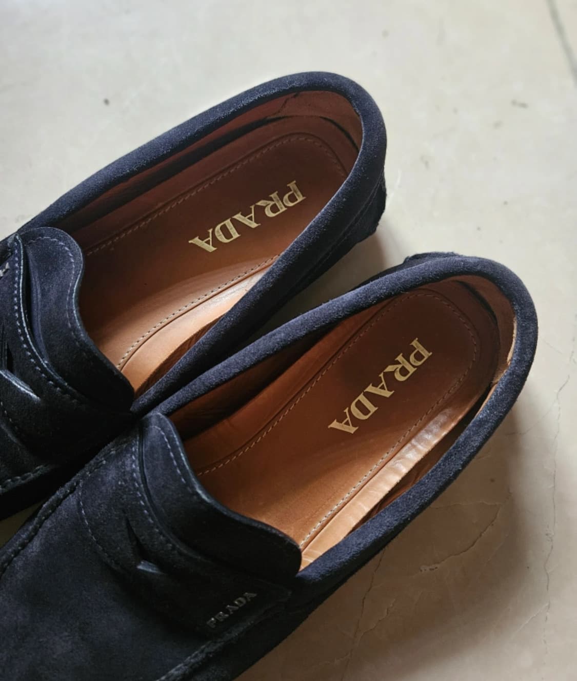 [프라다/빈티지] 스웨이드 워시드블랙 로퍼 / 270 상품이미지2