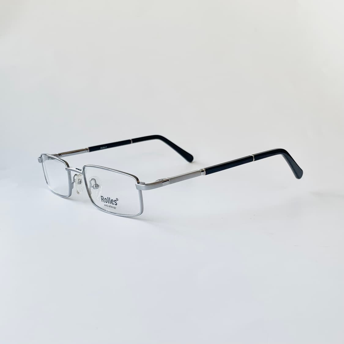 766 데드스탁 슬림 사각 실버 메탈 프레임 빈티지안경 상품이미지4