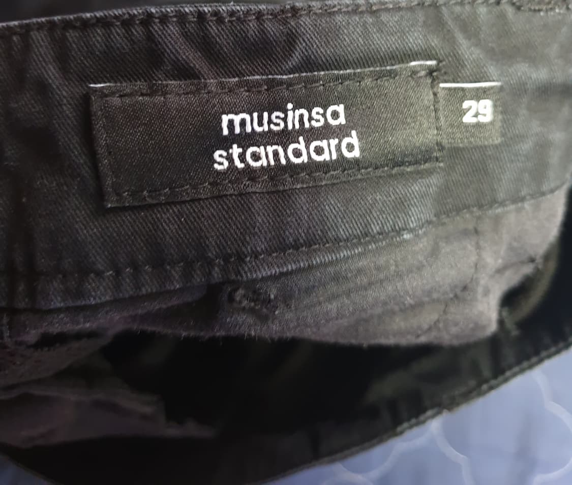 무신사스탠다드 코튼 파라슈트 와이드 카고팬츠 블랙 상품이미지5