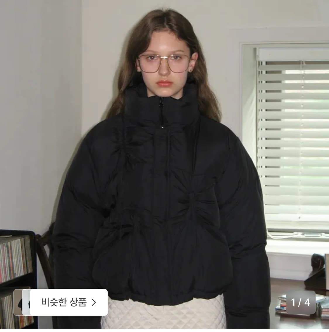 시눈 리본 패딩 상품이미지1