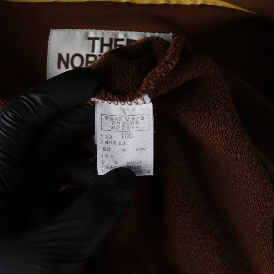 노스페이스 브라운 빅로고 후드집업 L 상품이미지6